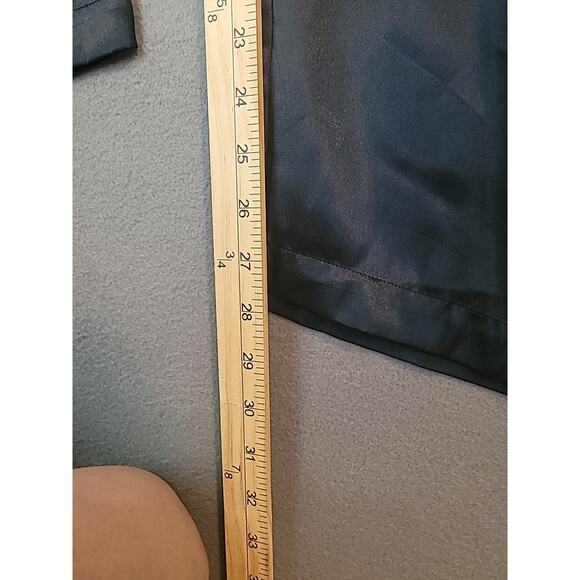 VTG Victorias Secret Elastic Pull On Waist Wide Leg Black Size Small - Picture 6 of 7